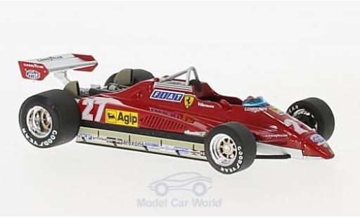 Modellautos Ferrari 126 1982 1/43 Brumm C2 Turbo No.27 Formel 1 GP San Marino 1982 G.Villeneuve Ferrari 126 1982 1/43 Brumm C2 Turbo No.27 Formel 1 GP San Marino 1982 G.Villeneuve modellautos