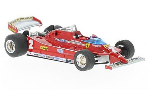 Modellautos Ferrari 126 1/43 Brumm C turbo No.2 Formel 1 GP Italien 1980 G.Villeneuve Ferrari 126 1/43 Brumm C turbo No.2 Formel 1 GP Italien 1980 G.Villeneuve modellautos