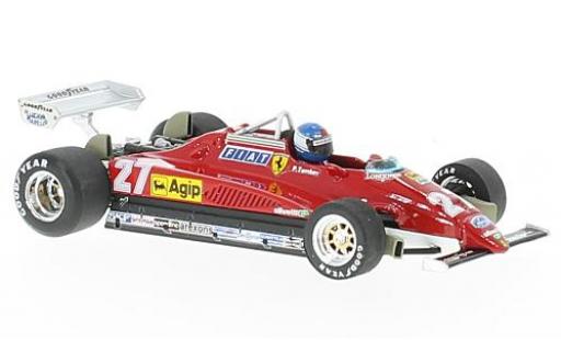 Modellautos Ferrari 126 1/43 Brumm C2 turbo No.27 Formel 1 GP Italien 1982 avec figurine de conducteur P.Tambay Ferrari 126 1/43 Brumm C2 turbo No.27 Formel 1 GP Italien 1982 avec figurine de conducteur P.Tambay modellautos