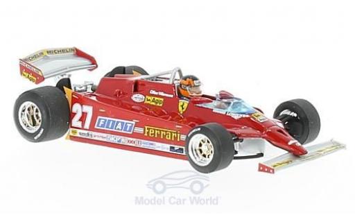 Modellautos Ferrari 126 1/43 Brumm CK turbo No.27 Formel 1 GP USA 1981 mit Fahrerfigur G.Villeneuve Ferrari 126 1/43 Brumm CK turbo No.27 Formel 1 GP USA 1981 mit Fahrerfigur G.Villeneuve modellautos
