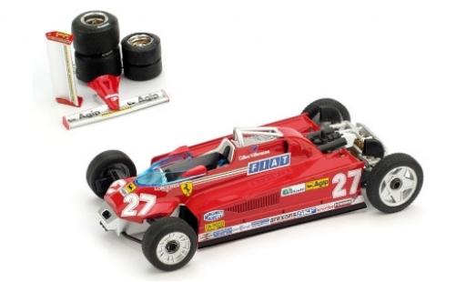 Modellautos Ferrari 126 1/43 Brumm CK Turbo No.27 Scuderia Formel 1 GP Monaco 1981 Transportversion G.Villeneuve Ferrari 126 1/43 Brumm CK Turbo No.27 Scuderia Formel 1 GP Monaco 1981 Transportversion G.Villeneuve modellautos
