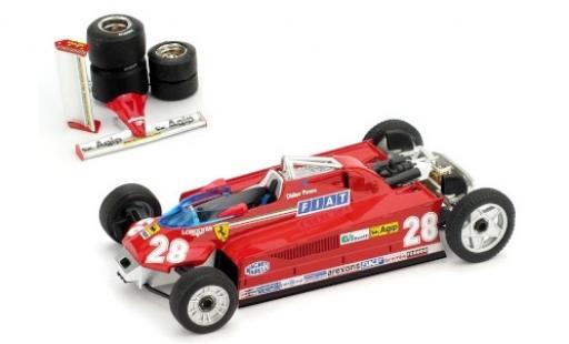Modellautos Ferrari 126 1/43 Brumm CK Turbo No.28 Scuderia Formel 1 GP Monaco 1981 Transportversion D.Pironi Ferrari 126 1/43 Brumm CK Turbo No.28 Scuderia Formel 1 GP Monaco 1981 Transportversion D.Pironi modellautos