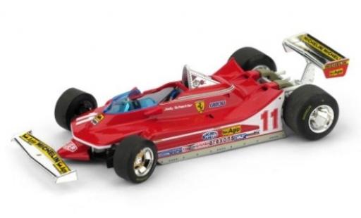 Ferrari 312 1/43 Brumm T4 No.11 Scuderia Formel 1 GP Italien 1979 mit lenkbaren Vorderrädern J.Scheckter modellautos