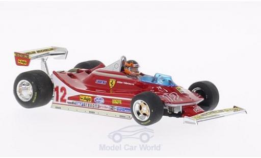 Modellautos Ferrari 312 T4 1/43 Brumm T4 No.12 GP Frankreich 1979 mit Fahrerfigur G.Villeneuve Ferrari 312 T4 1/43 Brumm T4 No.12 GP Frankreich 1979 mit Fahrerfigur G.Villeneuve modellautos