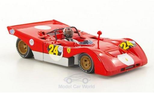 Ferrari 312 1/43 Brumm PB RHD No.24 1000 Km Buenos Aires 1971 mit Fahrerfigur in memoria di Ignazio Giunti 1971-2011 I.Giunti modellautos