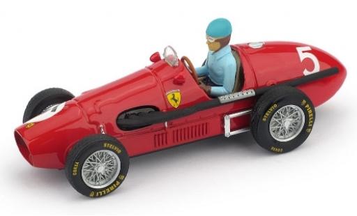 Modellautos Ferrari 500 1/43 Brumm F2 No.5 Scuderia GP Großbritannien 1953 avec figurine de conducteur A.Ascari Ferrari 500 1/43 Brumm F2 No.5 Scuderia GP Großbritannien 1953 avec figurine de conducteur A.Ascari modellautos