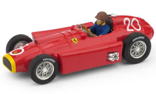 Ferrari D50 1/43 Brumm No.20 Formel 1 GP Monte Carlo 1956 avec figurine de conducteur J.M.Fangio modellautos