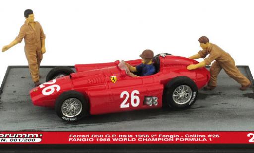 Ferrari D50 1/43 Brumm No.26 Formel 1 GP Italien 1956 avec figurines in Emballage sp�cial J.M.Fangio modellautos