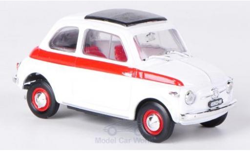 Modellautos Fiat 500 1/43 Brumm Sport weiss/rot 1959 Schiebedach geschlossen ohne Vitrine Fiat 500 1/43 Brumm Sport weiss/rot 1959 Schiebedach geschlossen ohne Vitrine modellautos