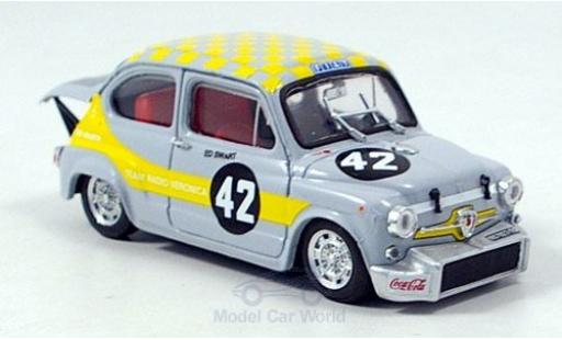 Fiat Abarth 1000 1/43 Brumm Berlina No.42 Team Radio Veronica Zandvoort Trophy 1969 E.Swart modellautos