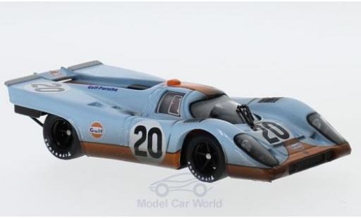 Modellautos Porsche 917 1970 1/43 Brumm K RHD No.20 JWA-Gulf Racing Team Gulf 24h Le Mans 1970 mit Rennspuren J.Siffert/B.Redman Porsche 917 1970 1/43 Brumm K RHD No.20 JWA-Gulf Racing Team Gulf 24h Le Mans 1970 mit Rennspuren J.Siffert/B.Redman modellautos