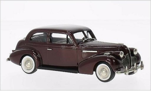 Buick Century Sedan 1/43 Brooklin 2-door Touring M-68 mettalic rot 1939 modellautos