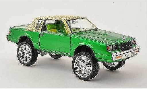 Buick Regal tuning 1/24 Motormax gr&Atilde;&frac14;n/gelb mit Dekor 1987 modellautos