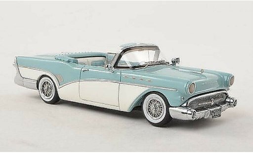 Buick Roadmaster Convertible 1/43 Neo Cabrio blau-grau/weiss 1957 modellautos