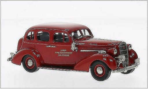 Buick Special Sedan 1/43 Brooklin Baltimore Fire Chief rot 1936 modellautos