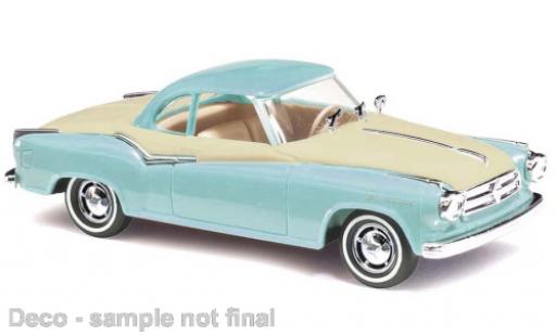 Modellautos Borgward Isabella 1/87 Busch Coupe bleu clair/beige clair Borgward Isabella 1/87 Busch Coupe bleu clair/beige clair modellautos