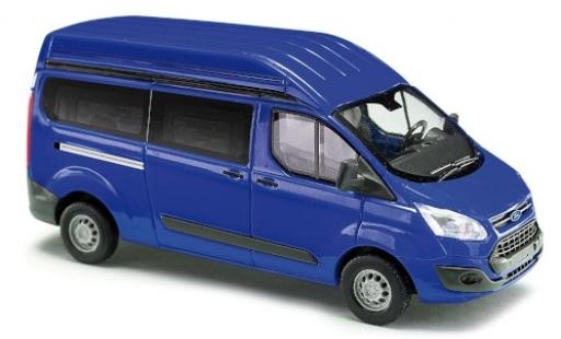 Ford Transit 1/87 Busch Custom Hochdach blau bus modellautos