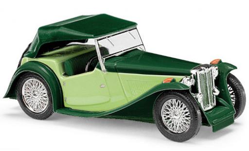 MG TC 1/87 Busch Midget grün/grün RHD Verdeck fermé modellautos