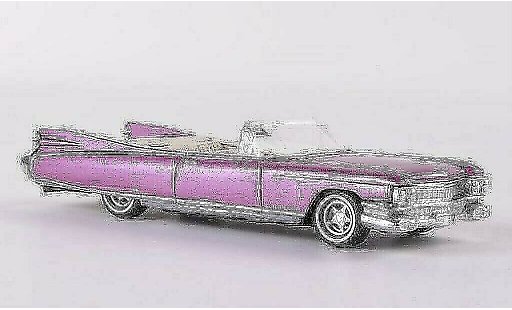 Cadillac Eldorado Convertible 1/87 Busch Cabrio pink 1959 modellautos