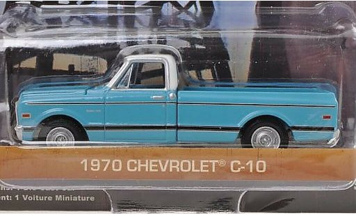 Chevrolet C-10 Pickup 1/64 Greenlight blau/weiss Dallas - The TV Series 1970 modellautos