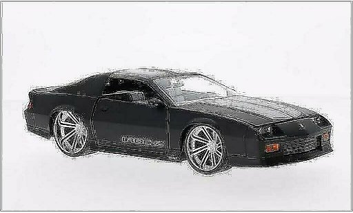 Chevrolet Camaro IROC 1/24 Jada Toys Z28 -Z Tuning matt-schwarz/grau 1985 modellautos