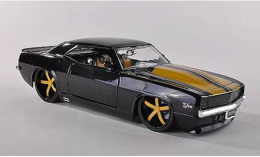 Chevrolet Camaro Z28 1/24 Jada Toys schwarz/gelb 1969 modellautos