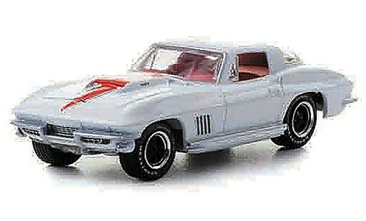 Chevrolet Corvette Coupe 1/64 Greenlight C2 427 weiss/rot mit Zusatzfelgen 1967 modellautos