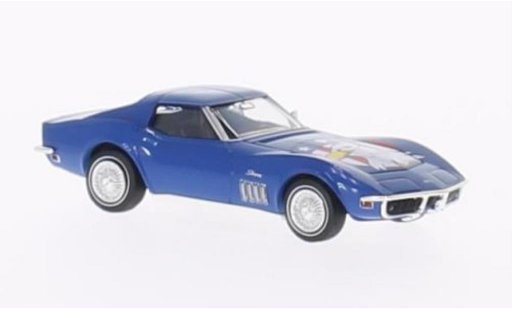 Chevrolet Corvette Coupe 1/87 Brekina C3 American Eagle blau modellautos
