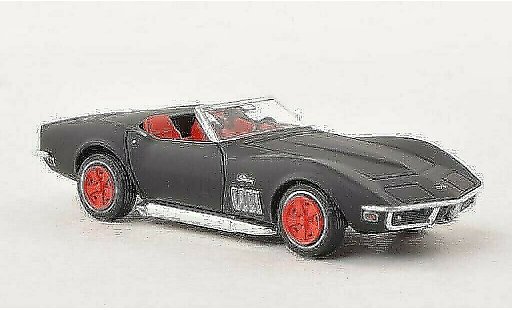 Chevrolet Corvette Convertible 1/87 Brekina C3 Cabrio matt-schwarz modellautos