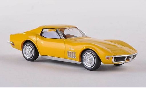 Chevrolet Corvette Coupe 1/87 Brekina C3 gelb modellautos