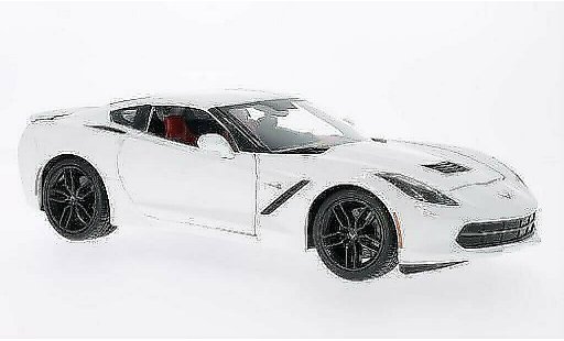 Chevrolet Corvette Coupe 1/18 Maisto C7 Z51 (C7) weiss 2014 modellautos