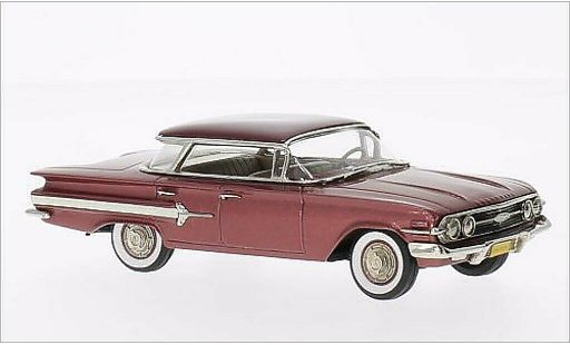Chevrolet Impala Sedan 1/43 Brooklin 4-door Hardtop Sports mettalic rosa/rot 1960 modellautos