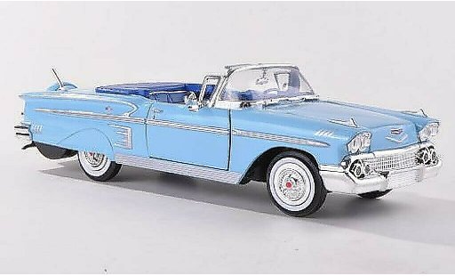 Chevrolet Impala Convertible 1/24 Motormax Cabrio blau 1958 modellautos