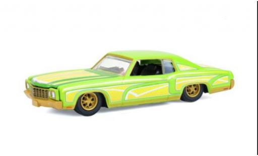 Chevrolet Monte Carlo 1/64 Greenlight Lowrider gelb/gr&uuml;n 1970 1:64 modellautos