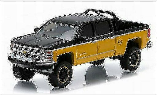 Chevrolet Silverado pickup 1/64 Greenlight 1500 gelb/schwarz 2015 modellautos