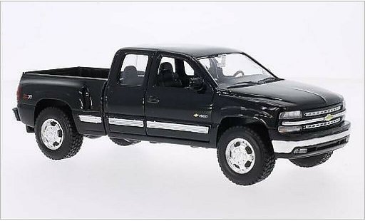 Chevrolet Silverado pickup 1/24 Welly schwarz 1999 modellautos