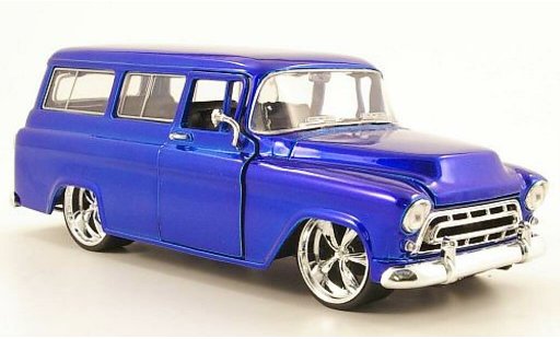 Chevrolet Suburban suv 1/24 Jada Toys blau 1957 modellautos