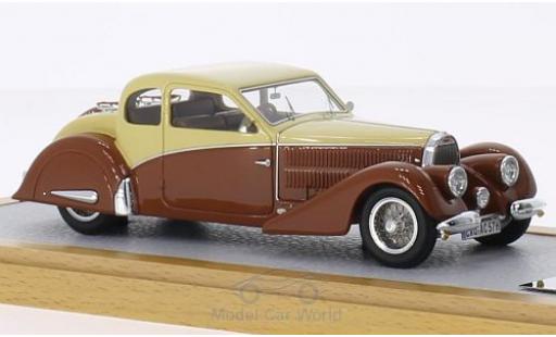 Modellautos Bugatti 57 S 1/43 Chromes Type Coach Ventoux Gangloff Speciale Thill beige/braun RHD 1936 sn782 Bugatti 57 S 1/43 Chromes Type Coach Ventoux Gangloff Speciale Thill beige/braun RHD 1936 sn782 modellautos