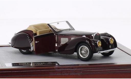 Modellautos Bugatti 57 SC 1/43 Chromes Type SC Atalante Cabriolet Gangloff braun/rot RHD 1937 Bugatti 57 SC 1/43 Chromes Type SC Atalante Cabriolet Gangloff braun/rot RHD 1937 modellautos