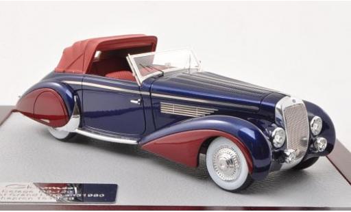 Modellautos Delage D8-120 1/43 Chromes Cabriolet Grand Luxe Chapron mettalic blau/mettalic rot 1946 Delage D8-120 1/43 Chromes Cabriolet Grand Luxe Chapron mettalic blau/mettalic rot 1946 modellautos