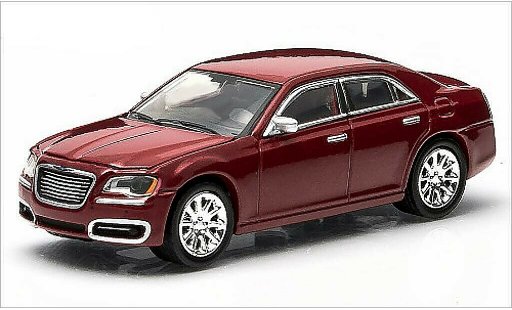 Chrysler 300C Sedan 1/64 Greenlight mettalic rot 2013 modellautos