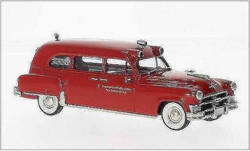 Chrysler Imperial ambulance 1/43 Brooklin Ambulanz New Brunswick rot 1953 modellautos