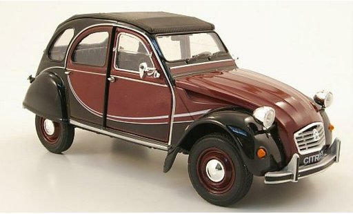 Citroen 2CV Charleston 1/24 Welly 6 rot/schwarz modellautos