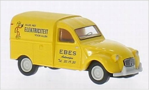 Citroen 2CV Fourgonnette 1/87 Brekina AZU Ebes Elektriciteit (B) modellautos