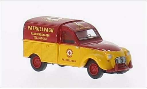 Citroen 2CV Fourgonnette 1/87 Brekina AZU Patrullvagn (S) modellautos