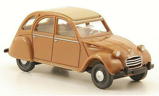 Citroen 2CV Berline 1/87 Wiking braun/beige modellautos