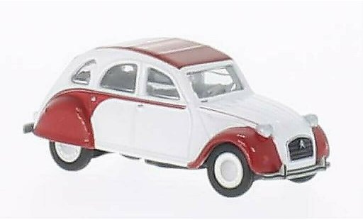 Citroen 2CV Dolly 1/87 Schuco weiss/rot modellautos
