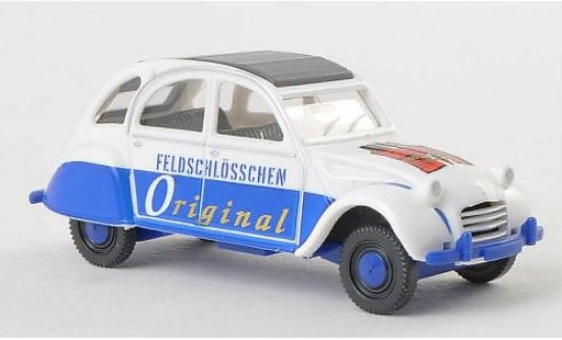 Citroen 2CV Berline 1/87 Wiking Feldschlosschen Original modellautos
