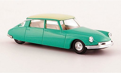 Citroen DS 19 1/87 Busch gr&Atilde;&frac14;n/beige mit Pneumatiksimulation 1955 modellautos