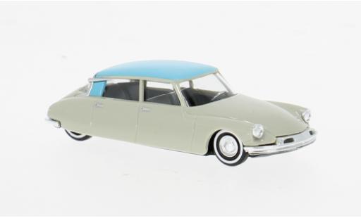 Modellautos Citroen DS 19 grau/blau 1955 1/87 Busch